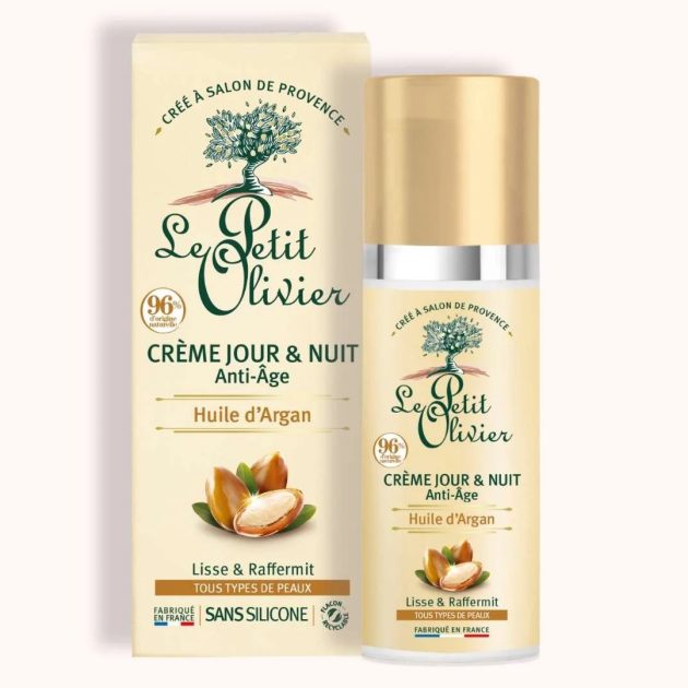 Le Petit Olivier Crème Jour & Nuit Anti-âge – Huile d’Argan
