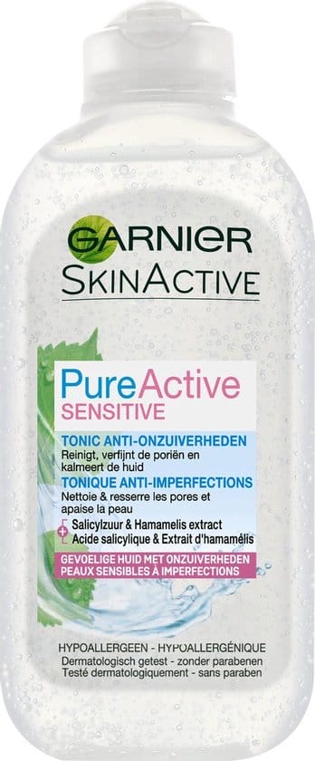 Tonique Clarifiant Anti Imperfections pour Peaux Sensibles Pure Active Garnier 200 ml GARNIER