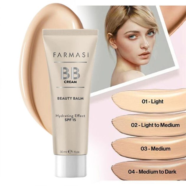Farmasi BB Cream 02 Light To Medium SPF15- 30ml