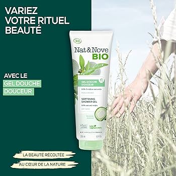Nat&Nove Bio Gel Douche Douceur Peaux Sèches 250 ml