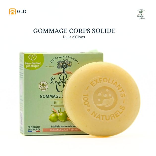 Le Petit Olivier Gommage Corps Solide Bar Savon Huile D’olive 100g