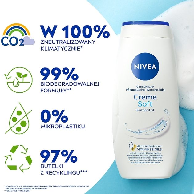 Gel douche à l'huile d'amande