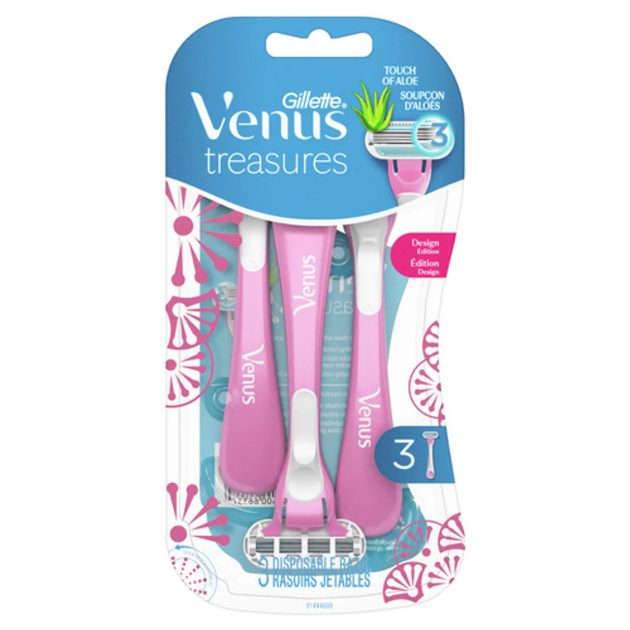 Gilette Venus Treasures Rasoirs jetables pour femmes à 3 lames 3 un