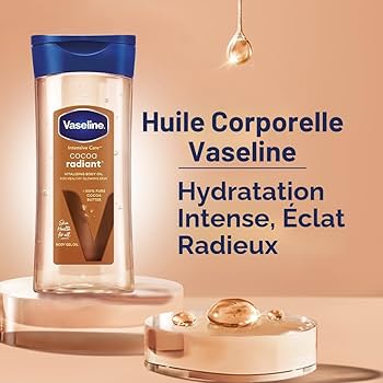 Huile corporelle au cacao pour une hydratation en profondeur et un éclat naturel - VASELINE