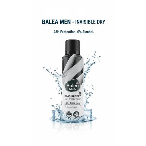 Déodorant Balea Men Invisible Dry – Anti-Transpirant 48H
