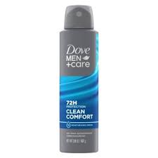 Déodorant Dove Men+Care 72-Heur  &  Clean Comfort : Paraben-Free, Sulfate-Free, Normal Skin, Under Arm Application