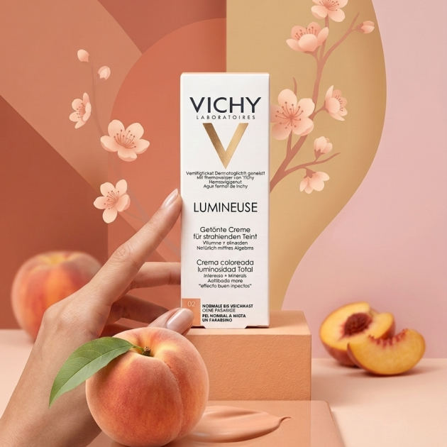 Crème teintée peaux normales à mixtes 02 pêche VICHY