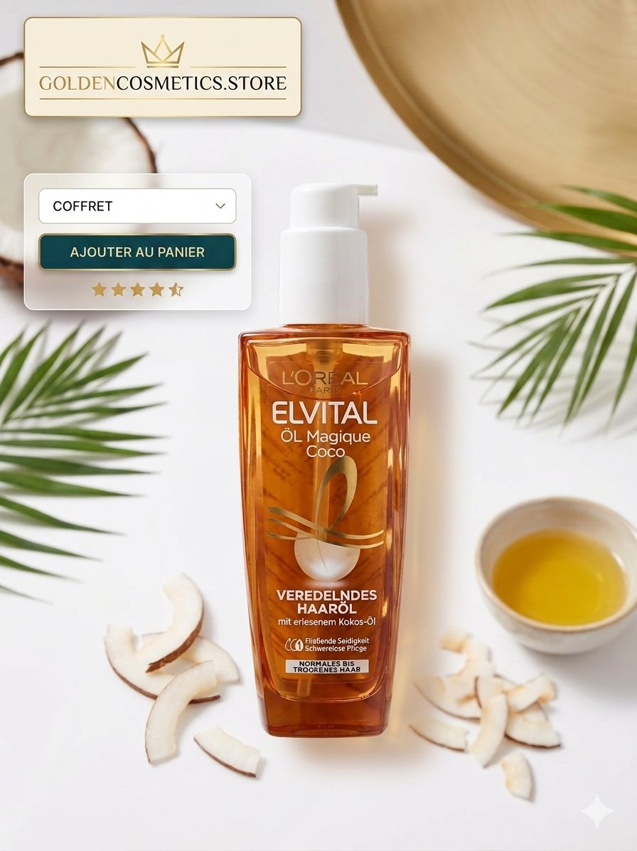 Huile magique capillaire pour le soin des cheveux - Golden Cosmetics Algérie