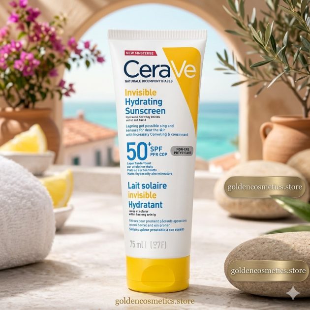 lait solaire invisible cerave spf 50