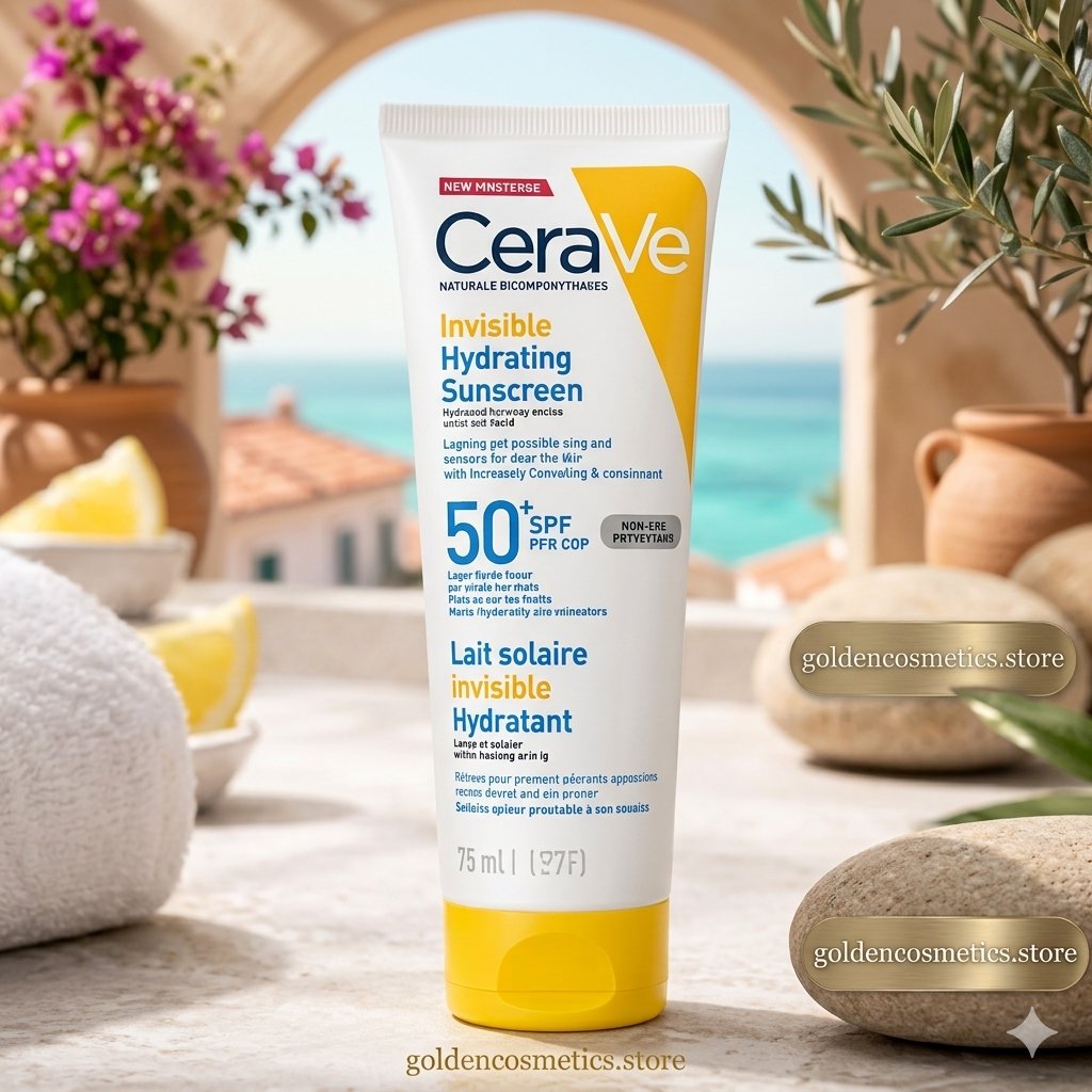 lait solaire invisible cerave spf 50